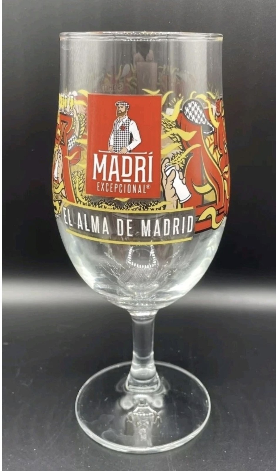 2 X Madri Pint Glasses Ltd edition Brand New mancave 