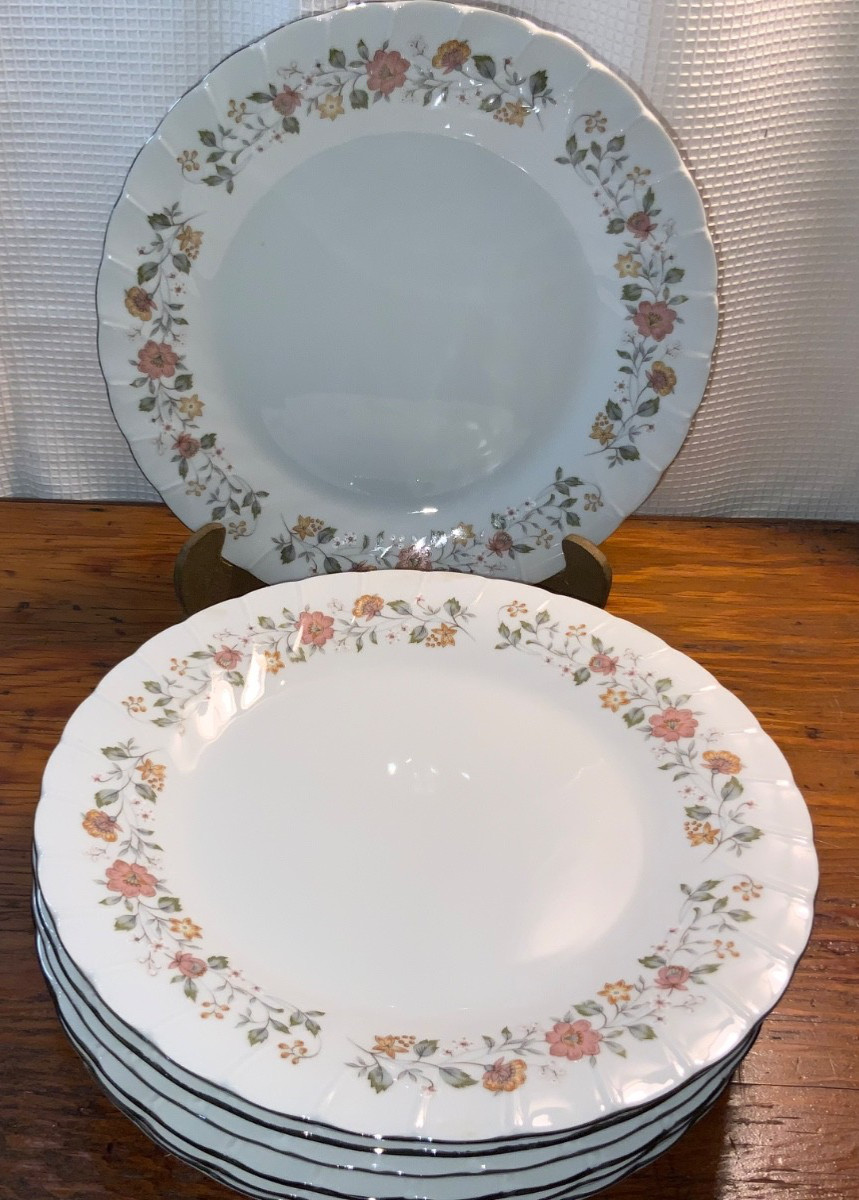 7 Lot Vintage Sheffield Bouquet Fine China  10.5\