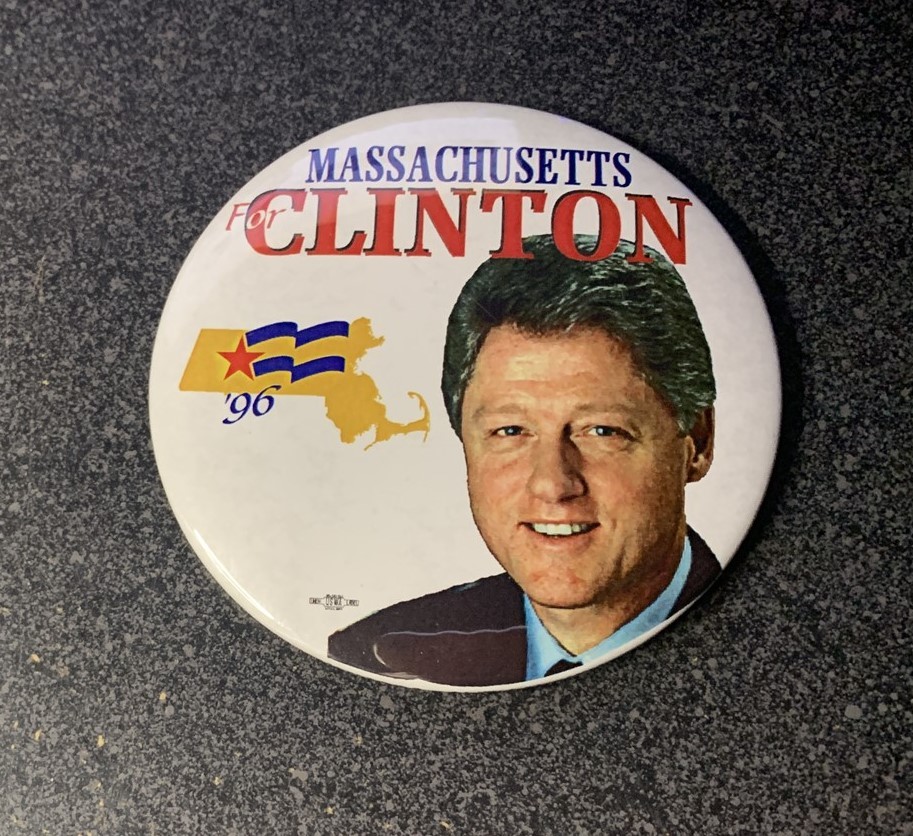 1996 96 Massachusetts for BILL CLINTON 3\
