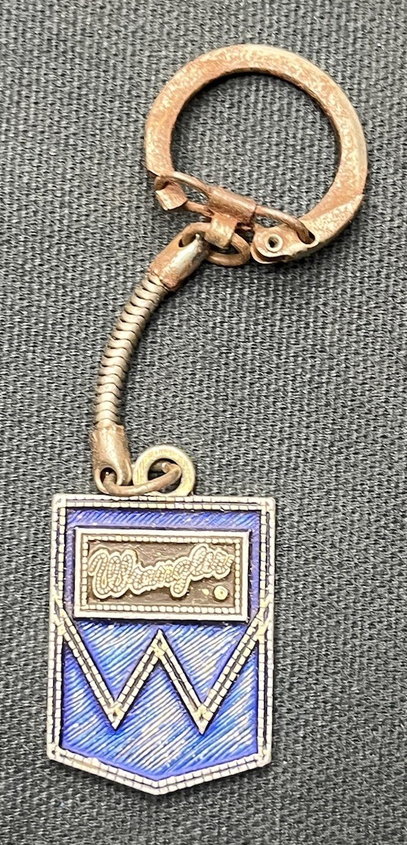 Vintage Wrangler Jeans 1970's Metal Key Chain
