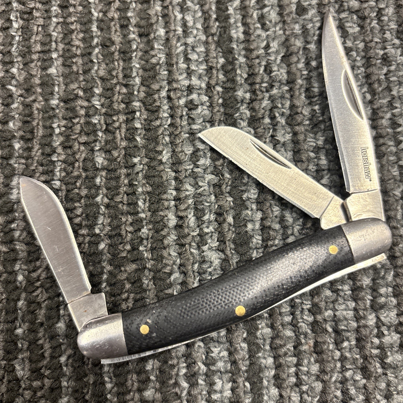 Kershaw Brandywine Knife 4382 Three Blade Folding Stockman