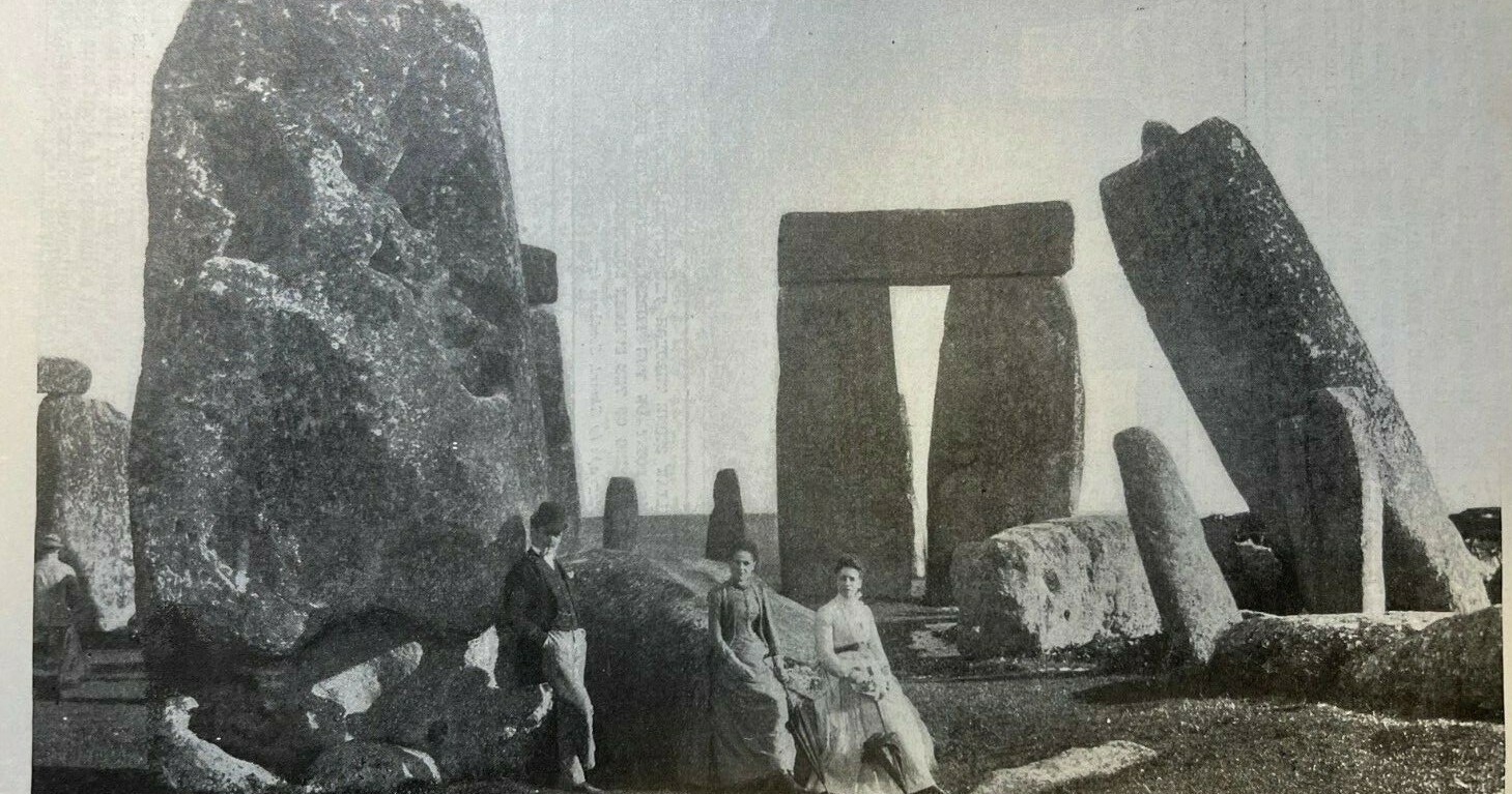 1900 Stonehenge South Central England Salisbury Plain illustrated 1900 Stonehenge South Central England Salisbury Plain illustrated