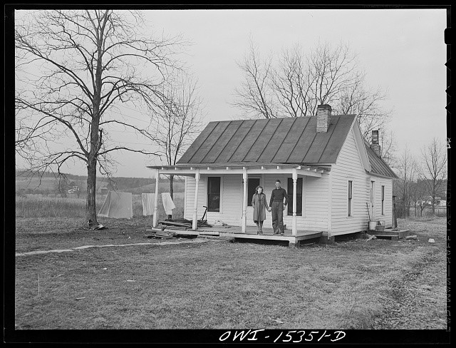 Photo:Gallia County Ohio Reed Hall New Home Dairy Farm 1943