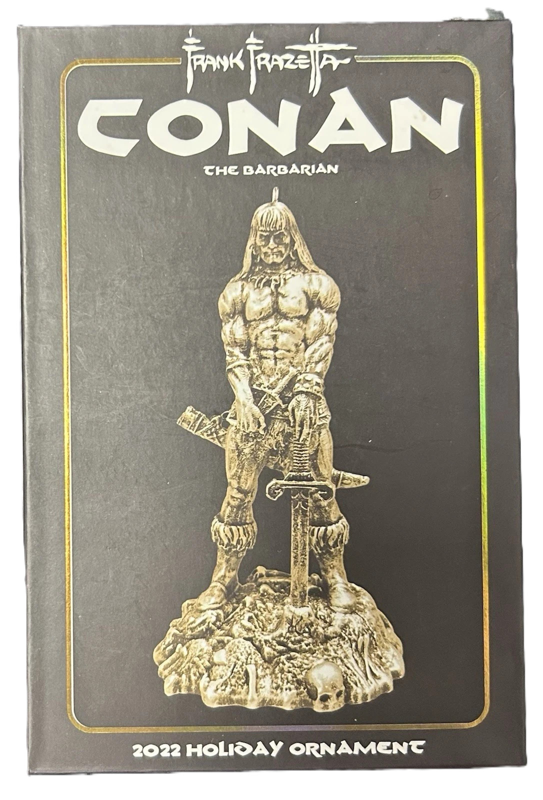 Frank Frazetta’s Conan The Barbarian 2022 Limited Edition Holiday GOLD Ornament