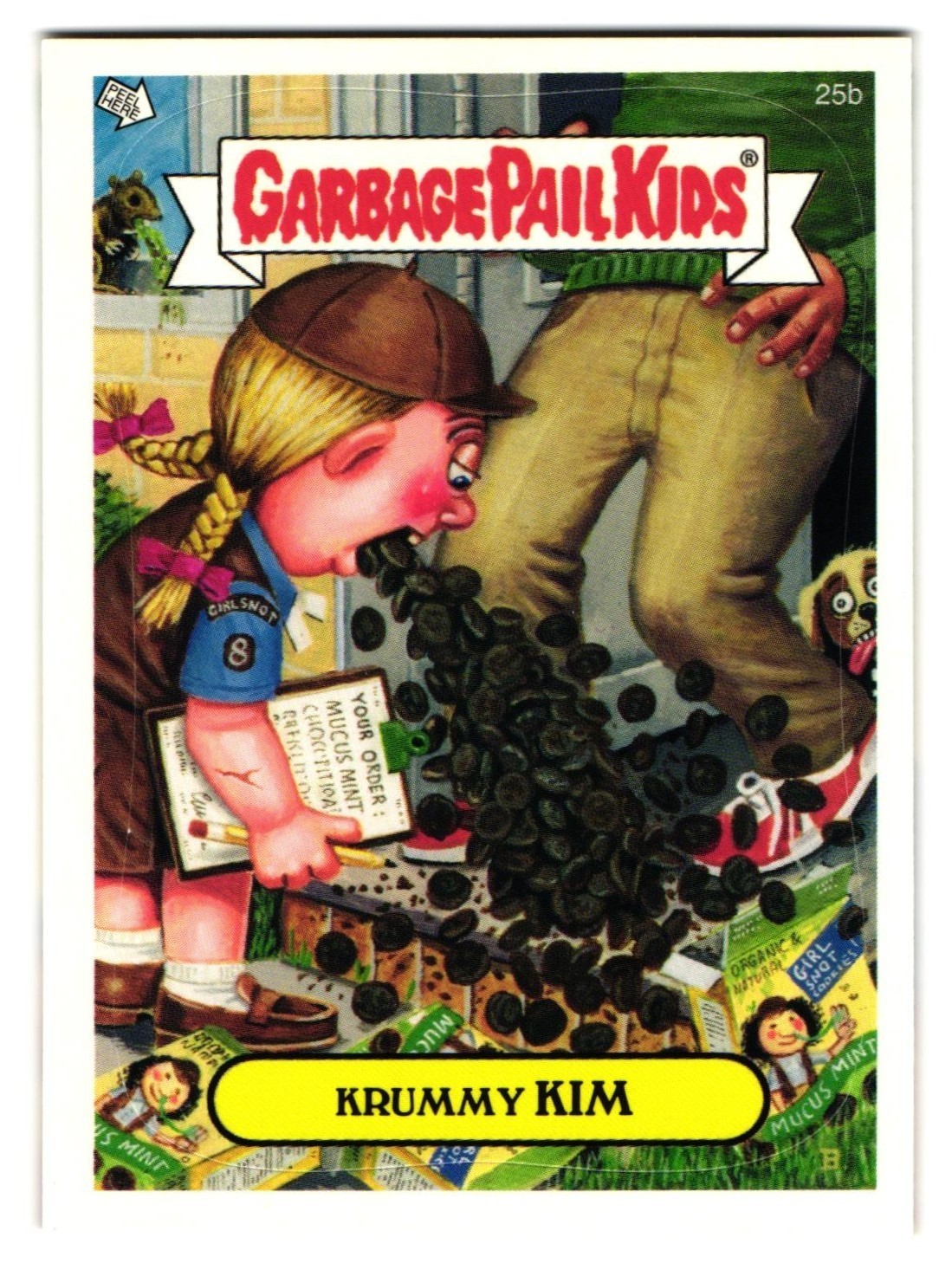 Krummy KIM Girl Scout Garbage Pail Kids 2004 All-New Series 2 #25b