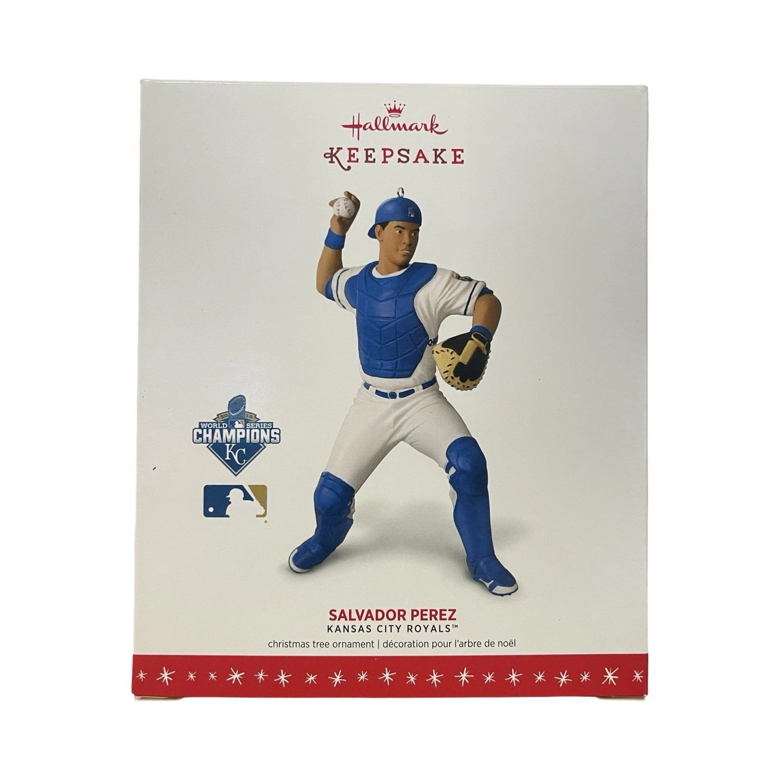 2016 Hallmark Salvador Perez Ornament - Kansas City Royals 2015 -710-403