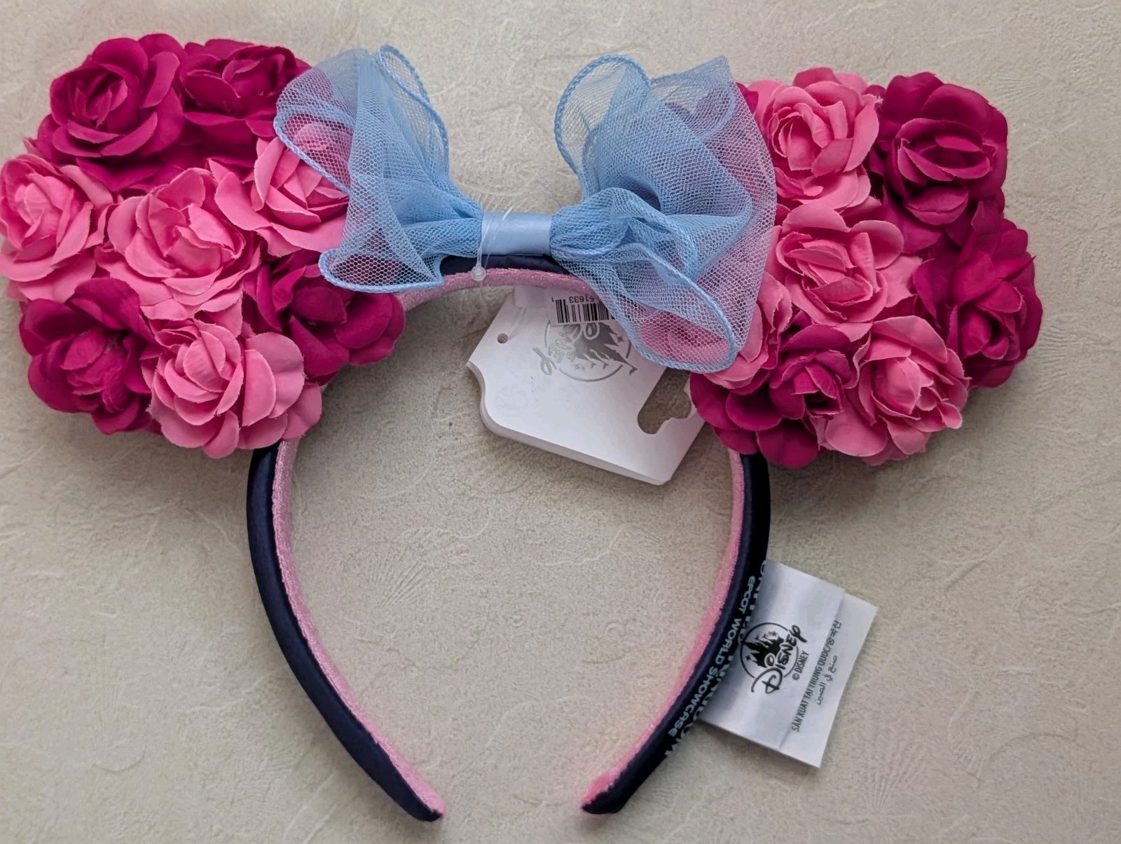 Disney EPCOT World Showcase United Kingdom UK Roses Bow Ears Headband New 2026