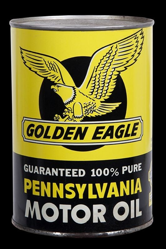 Golden Eagle PA Motor Oil Can DIECUT Sign 18\
