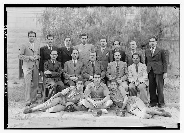 Palestine 1930s Arab Staff Palestine Broadcasting Service Group Portrait