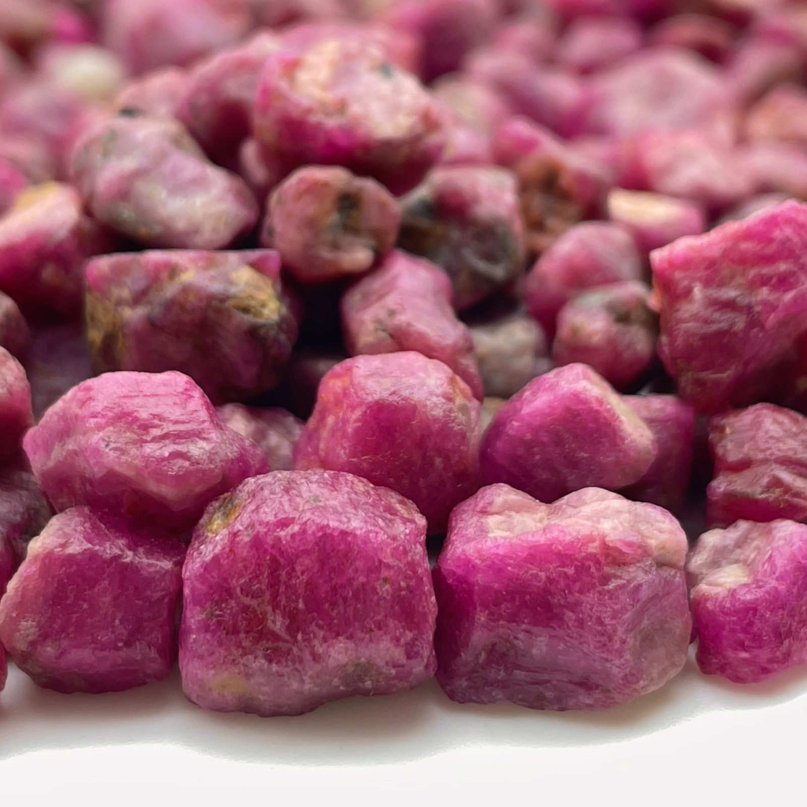 Natural Ruby Rough Gemstones 9-12mm | Raw Uncut Rubies for Jewelry Making