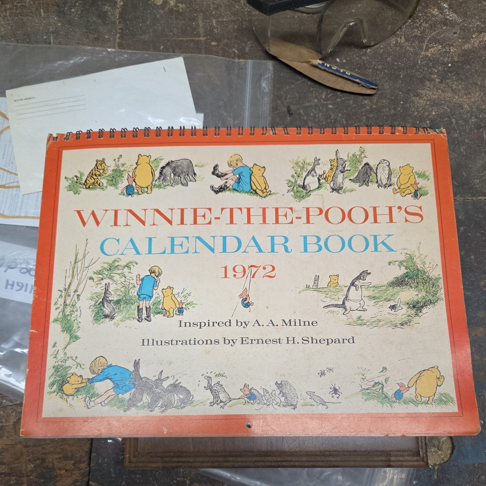 RARE Vintage LEAP YEAR 1972 Winnie-The-Pooh’s Calendar Book