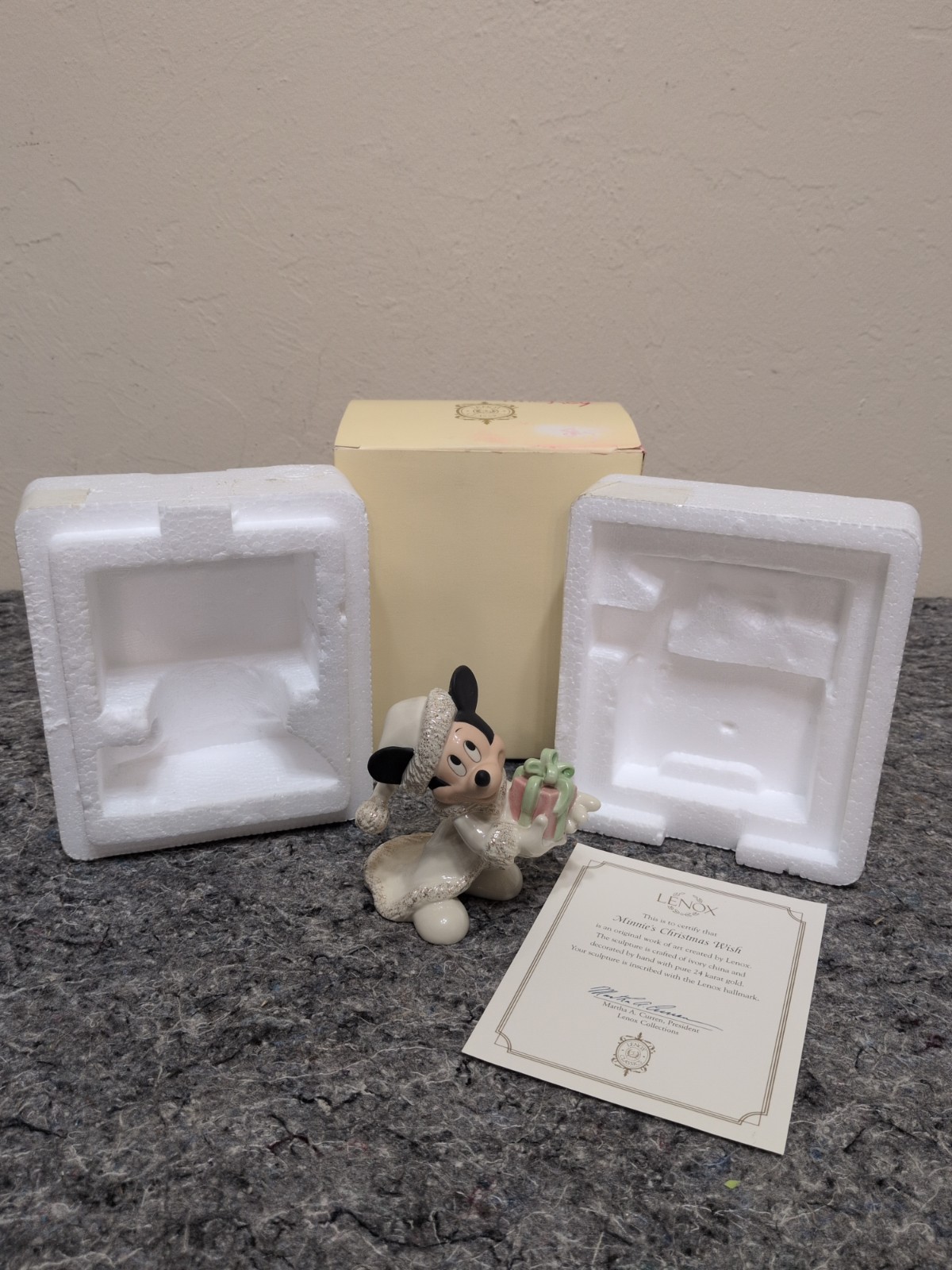 Lenox Christmas With Mickey Disney Showcase Collection Figurine in Box