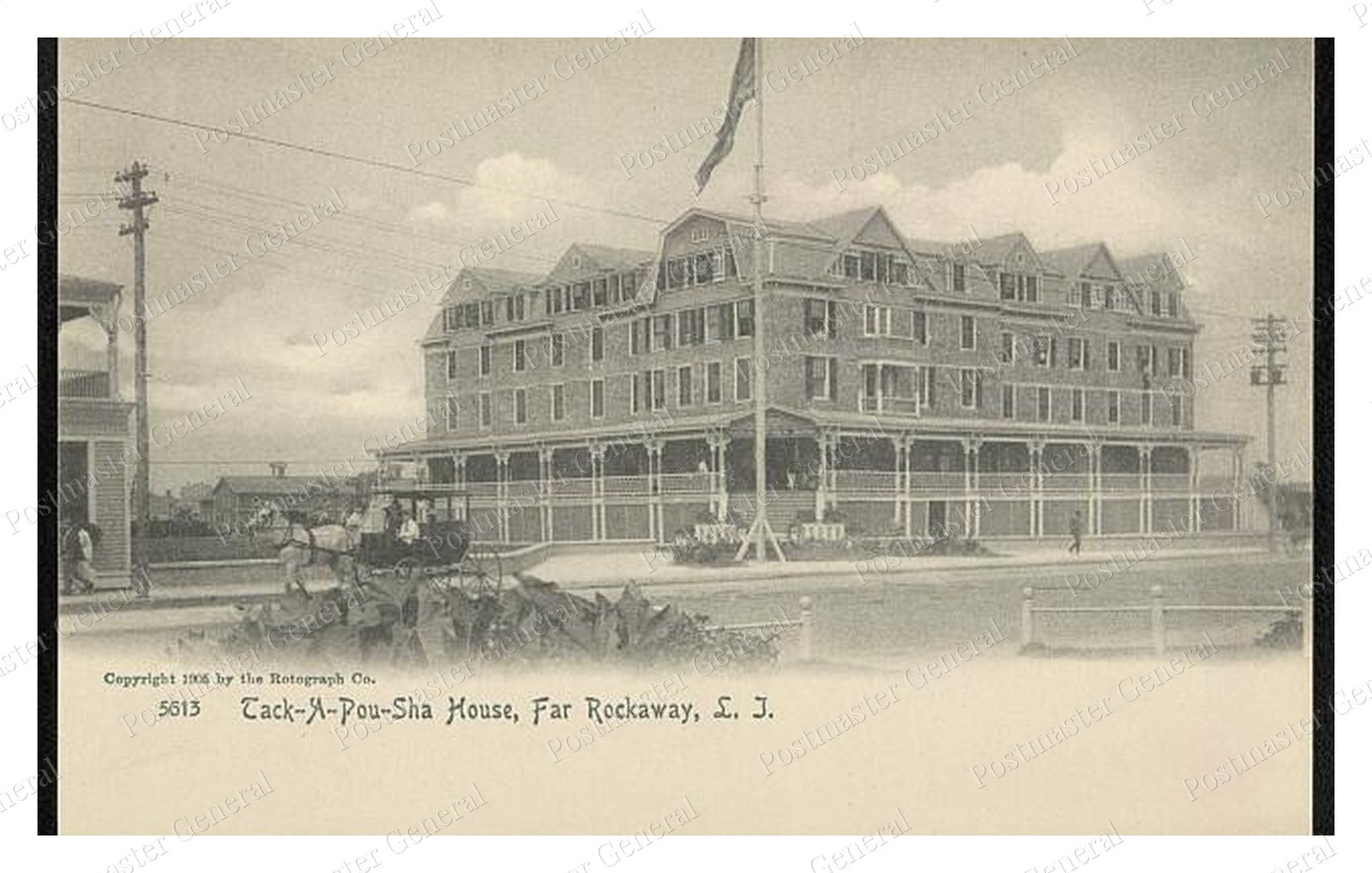 Far Rockaway New York Tack-A-Pou-Sha House Standard Postcard COPY RPPC Far Rockaway New York Tack-A-Pou-Sha House Standard Postcard COPY RPPC
