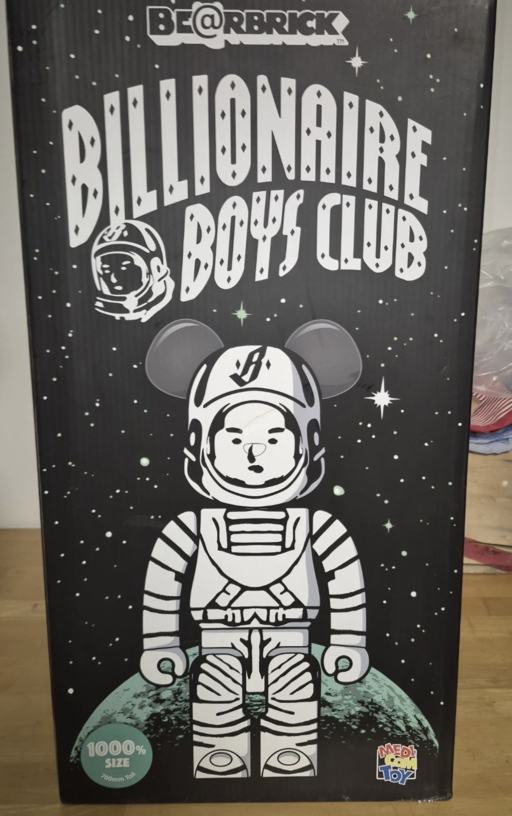 Medicom Toy 1000% BE@RBRICK Billionaire Boys Club Astronaut Bearbrick BBC 