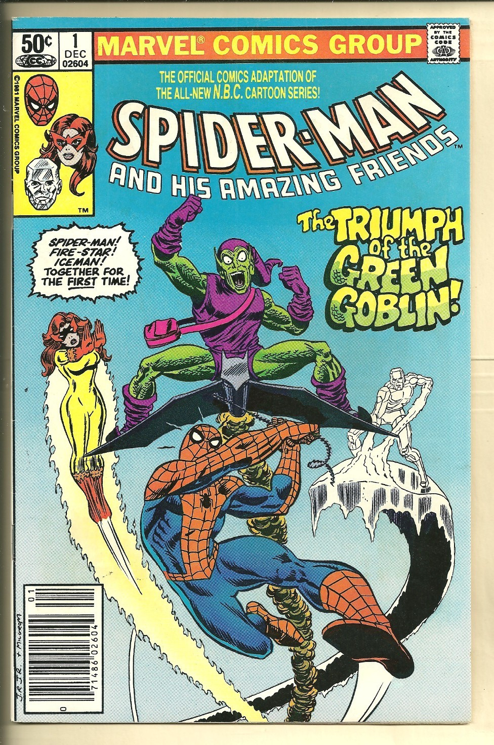 Spider-Man and his Amazing Friends #1 VF/NM (1980) 1st Firestar. Newsstand Copy