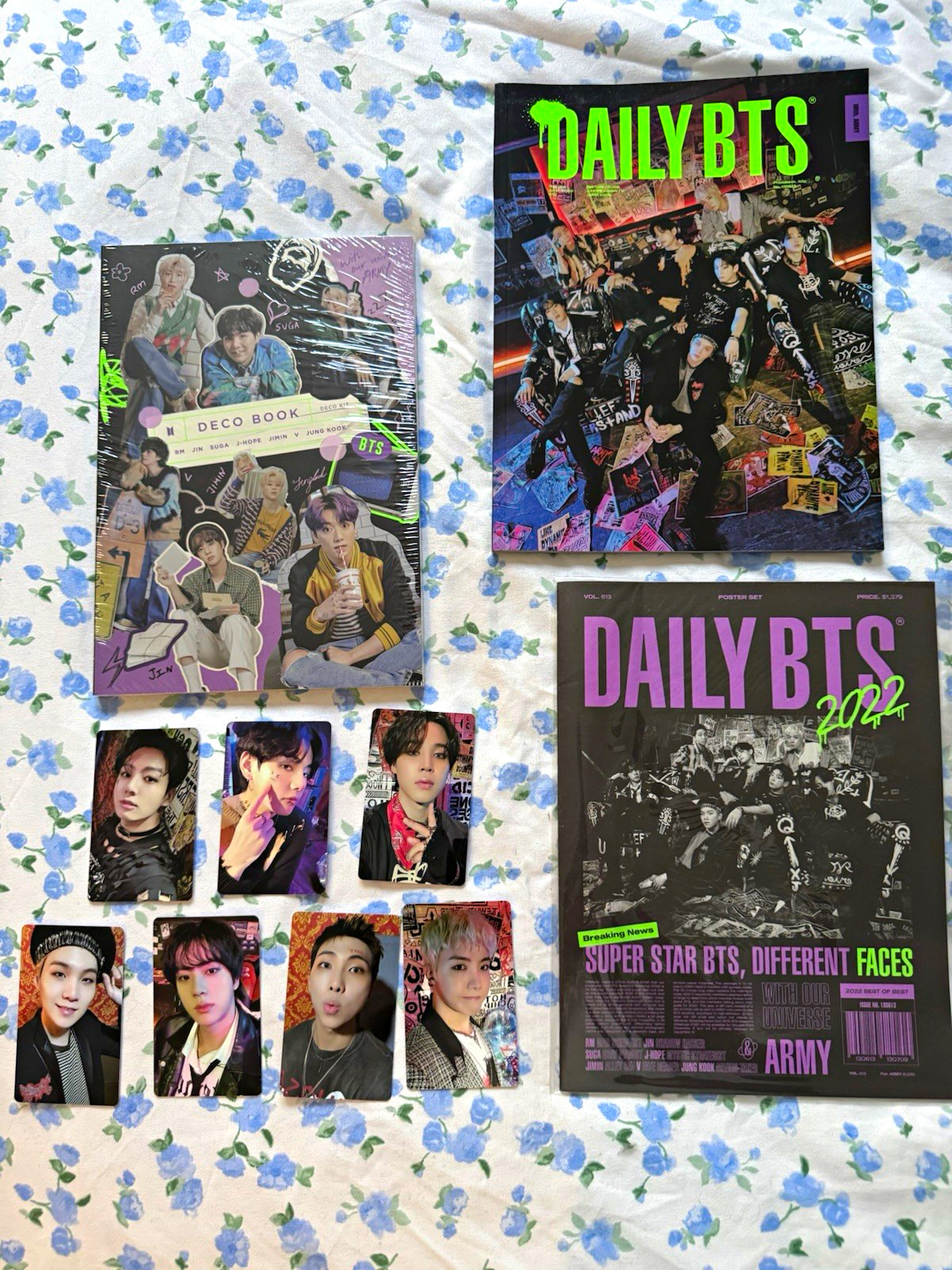 BTS 2022 Daily BTS & Season's Greetings Photocard Lot 7 RM Jin SUGA J-HOPE JIMIN