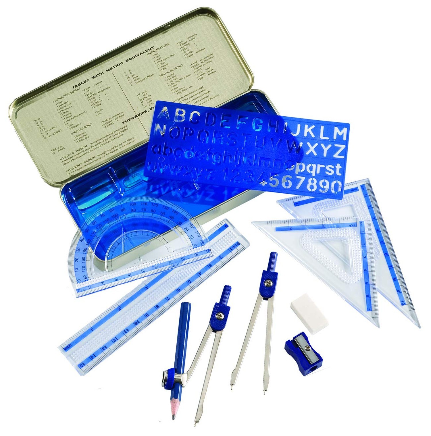 Alvin, MS10, Mathematical Instrument Kit - 10-Piece Set Alvin, MS10, Mathematical Instrument Kit - 10-Piece Set