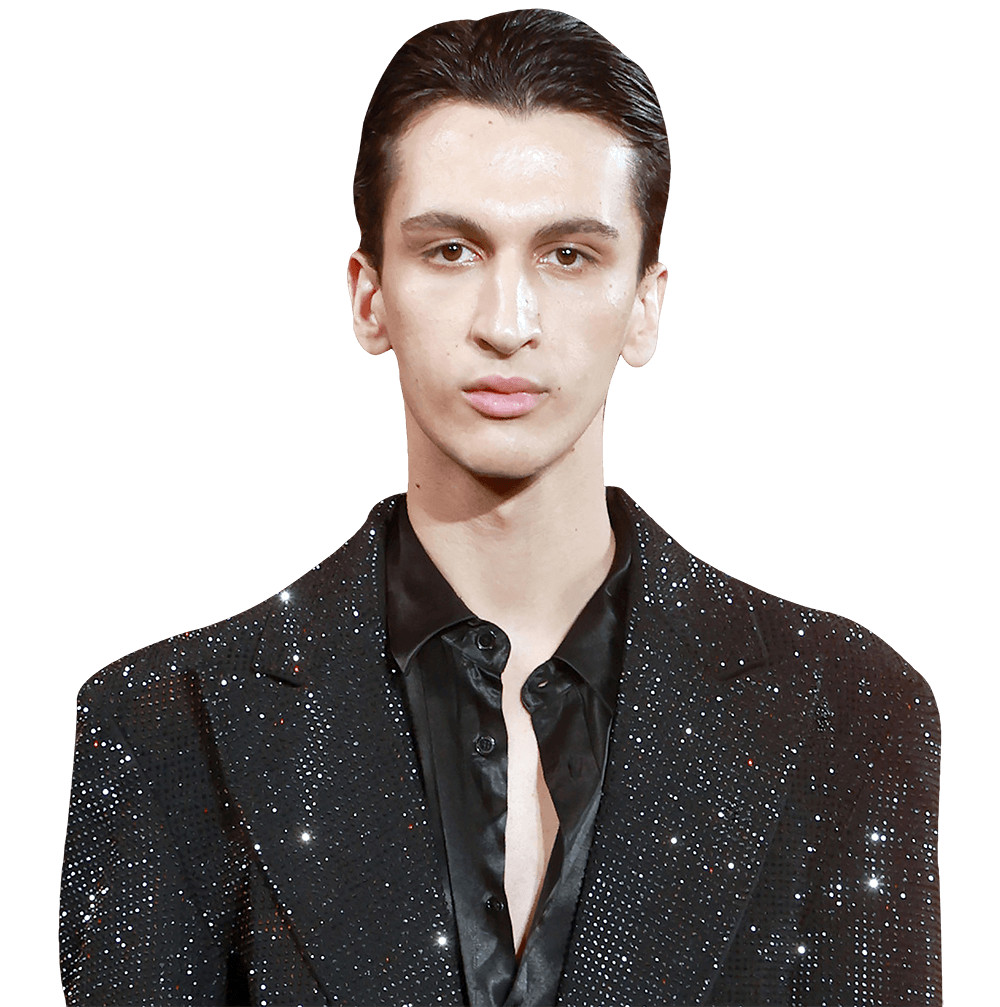 Ghazi Al Ruffai (Black Suit) Half Body Buddy Cutout