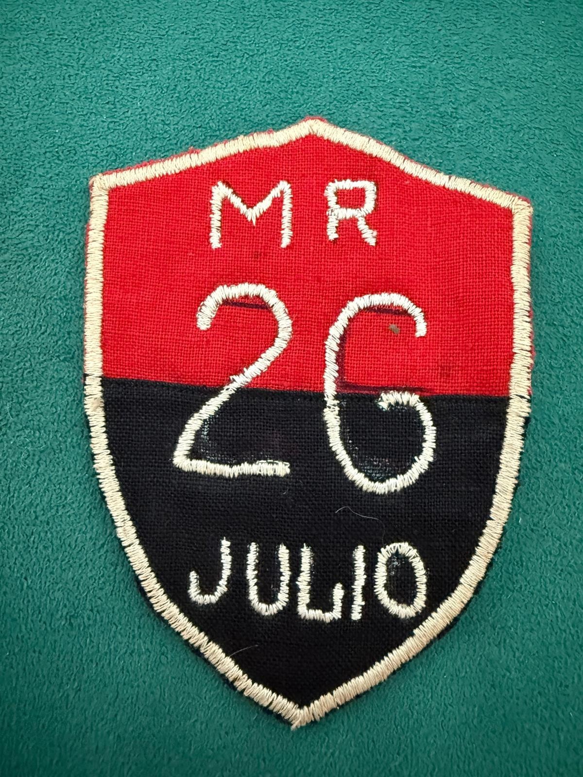 VINTAGE CUBAN PATCH JULY 26 MOVEMENT CUBA REPUBLIC REVOLUTION CAMILO CIENFUEGOS