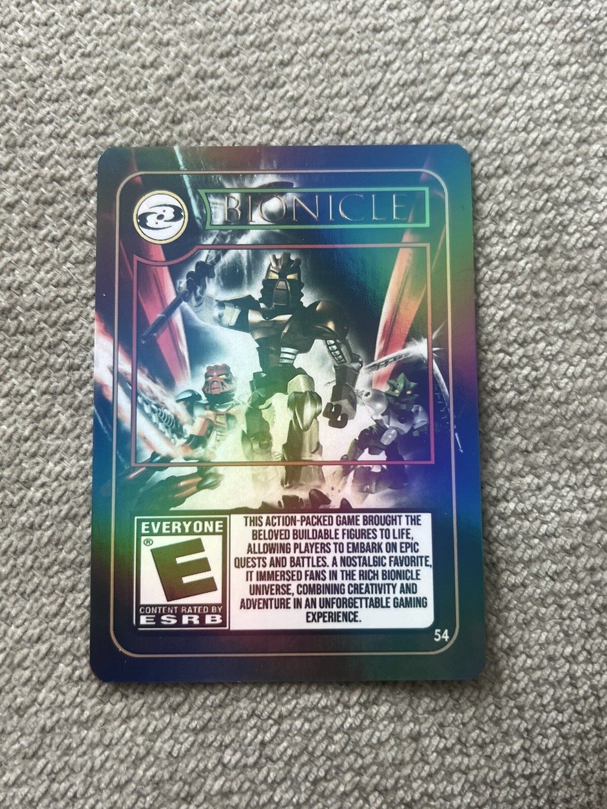 2024 Unjust Nostalgic Trading Cards BIONICLE Holo Foil Series 2