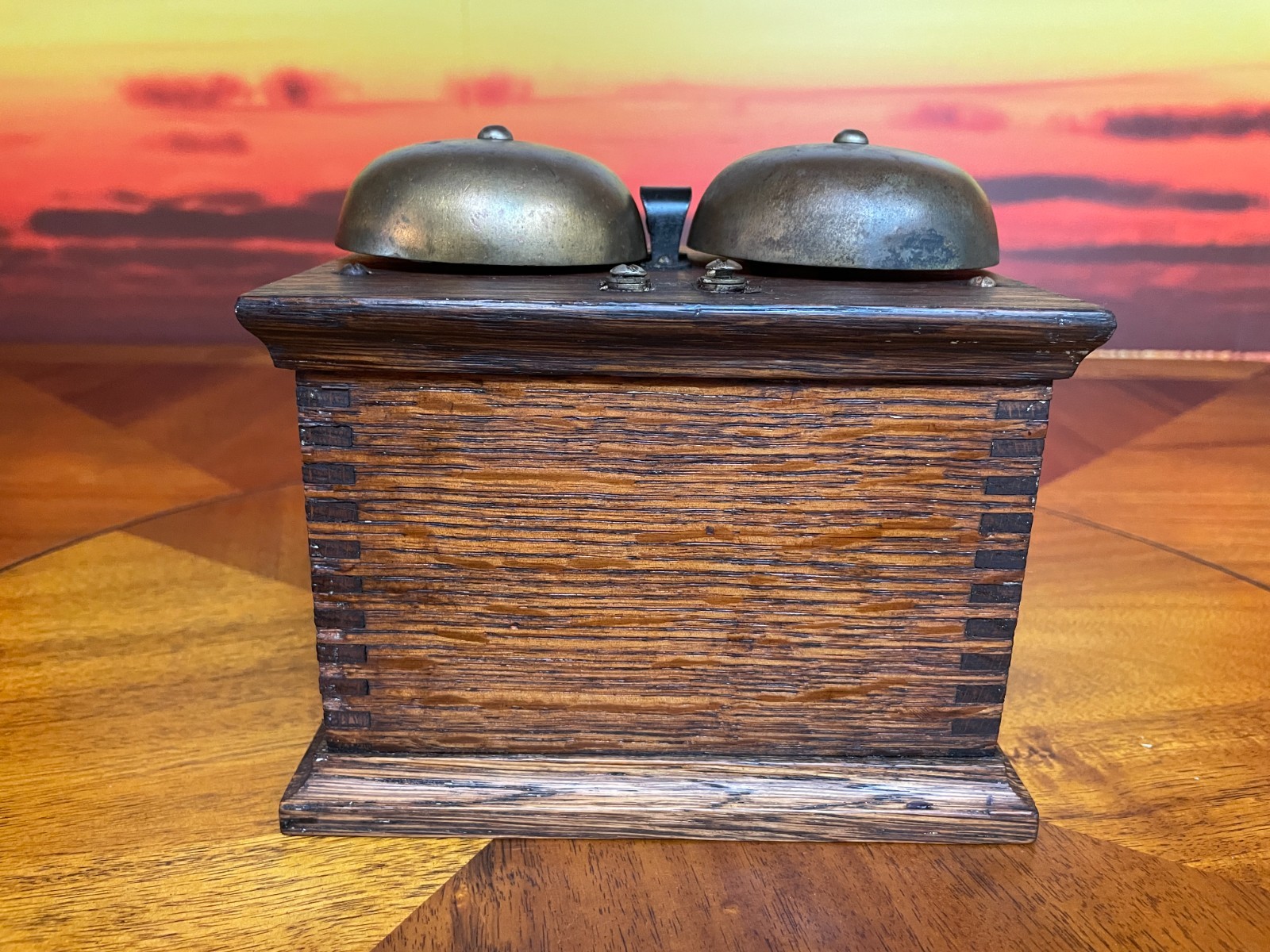 Antique   Telegraph Wood Ringer Box  RARE