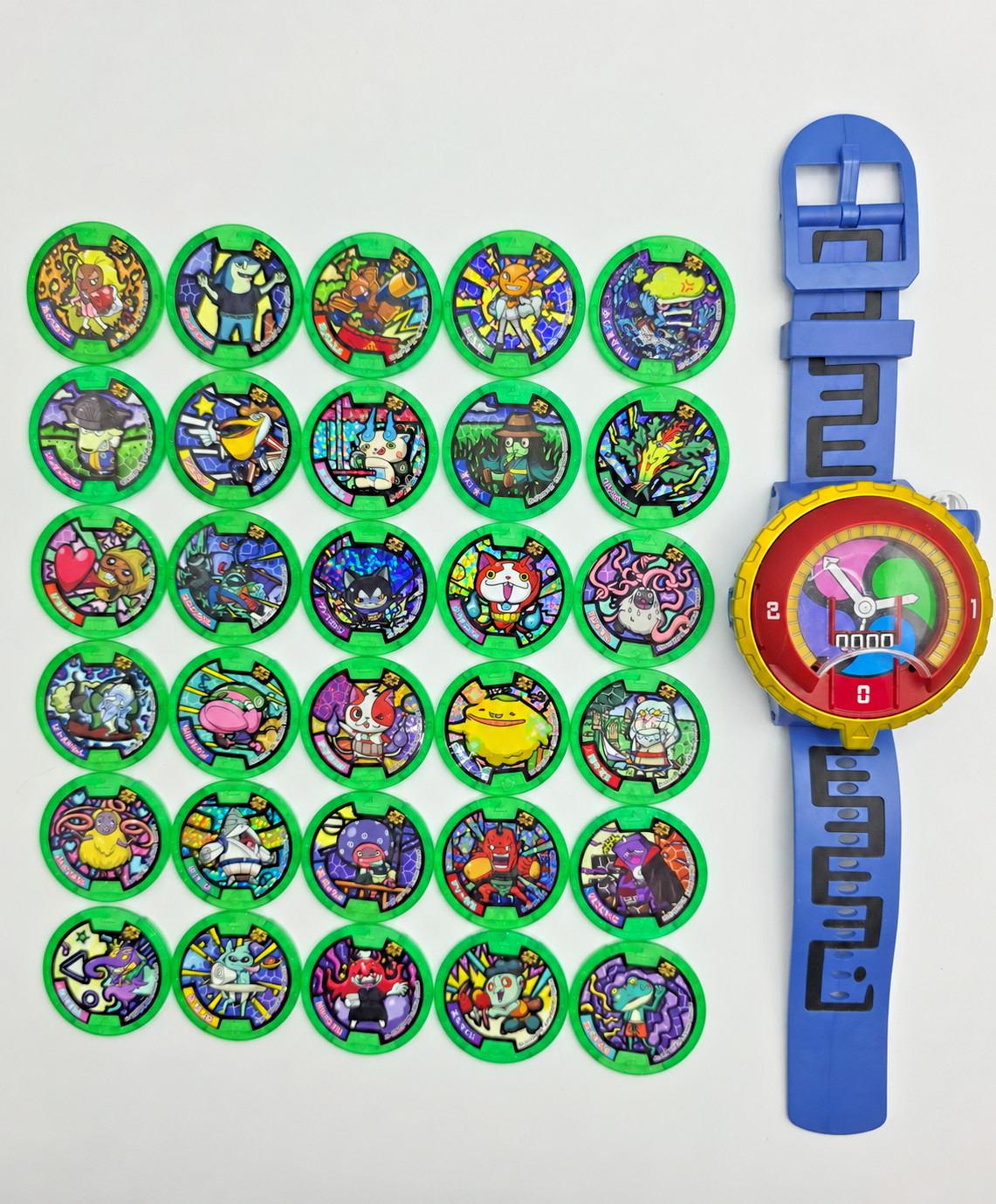 Yo-kai Watch DX Model Zero + 30 Green Z Medals Bandai Japan Tested Working