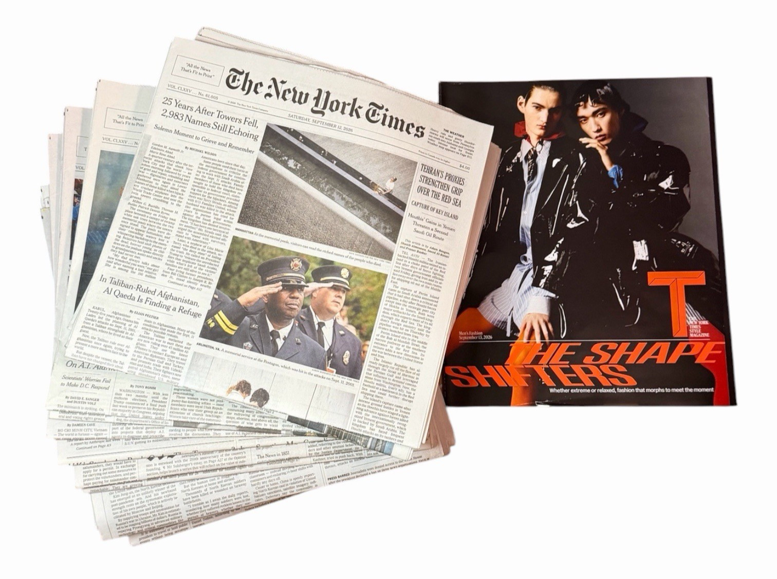 The New York Times News Paper LOT/11 September 12-15 16 17 18 19 20 21 22 -2026