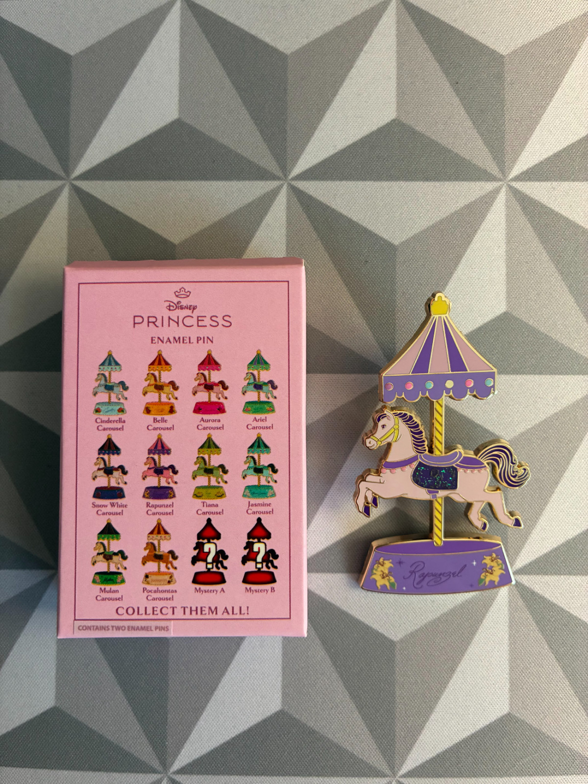 Disney Princesses Royal Carousel Pin Rapunzel LE 750 PALM Pink a la Mode PALM