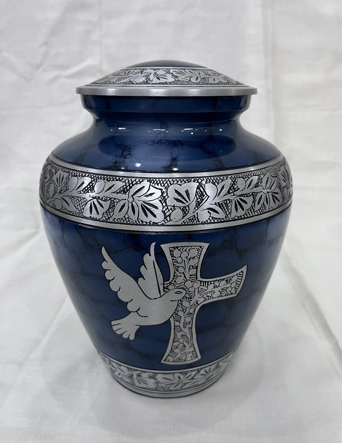 Dove Cremation Urn for Human Ashes Funeral Adult Size Memorial 200LBs Velvet Bag Dove Cremation Urn for Human Ashes Funeral Adult Size Memorial 200LBs Velvet Bag