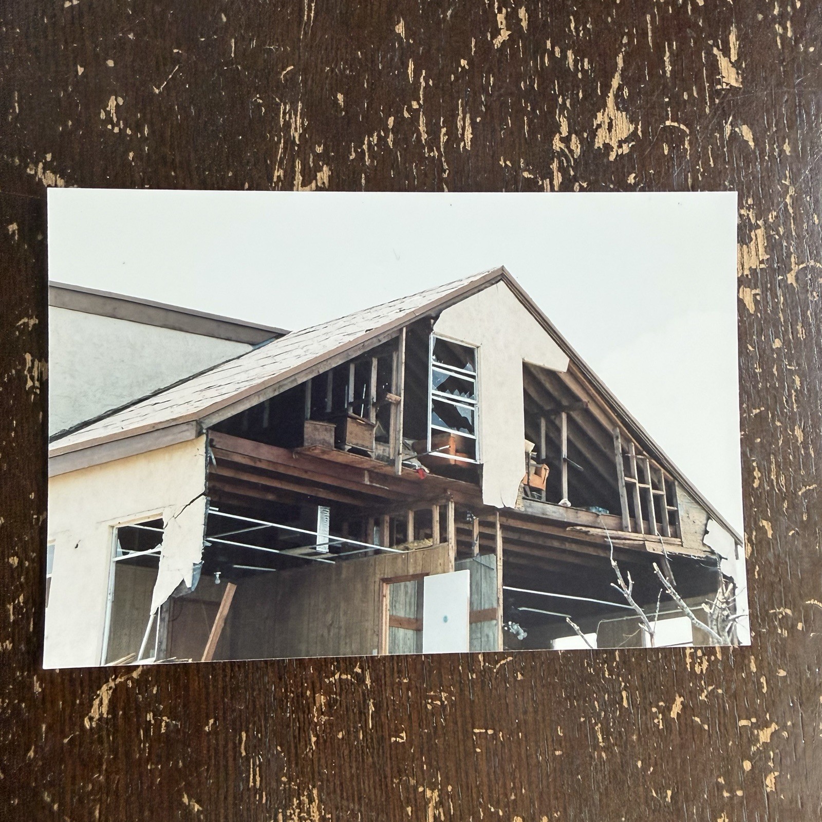Original Photo Royal Palm Lodge Homestead FL Destroyed Hurricane Andrew 1992 4x6