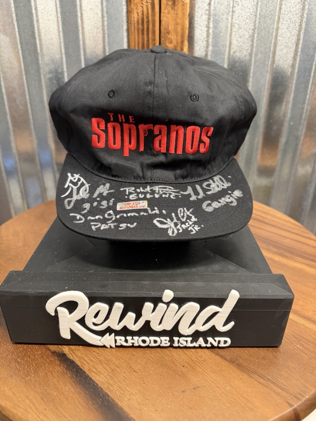 Sopranos Cast Signed Hat Imperioli Schirripa Grimaldi 7 Autos Authentic COA