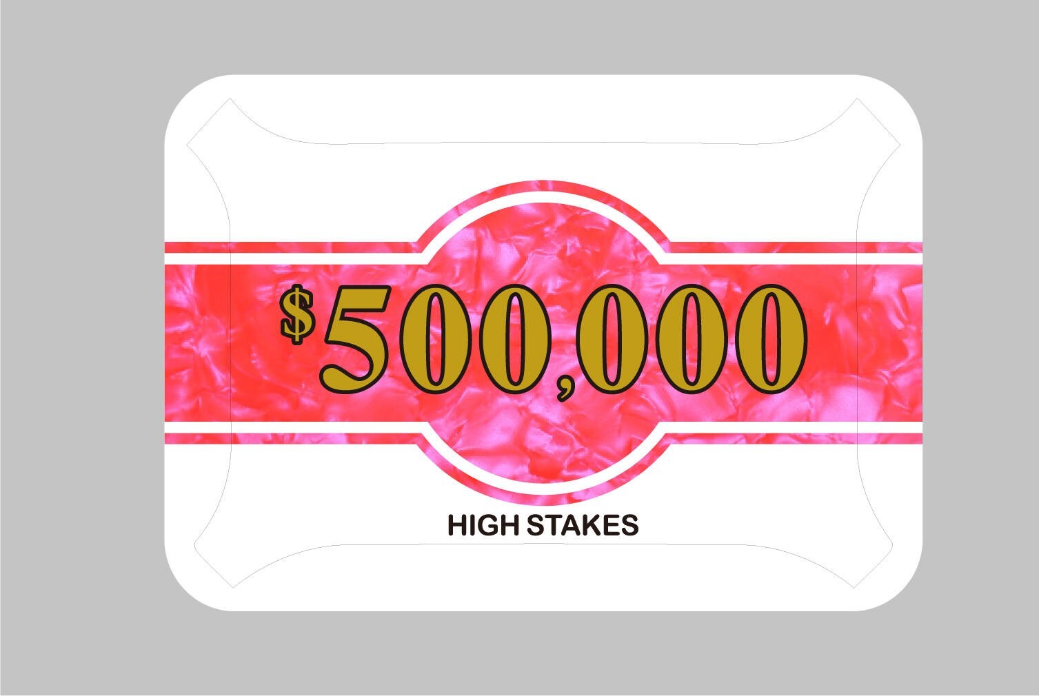 High Stakes $500,000 Poker Plaque Premium Quality NEW James Bond Casino Royale