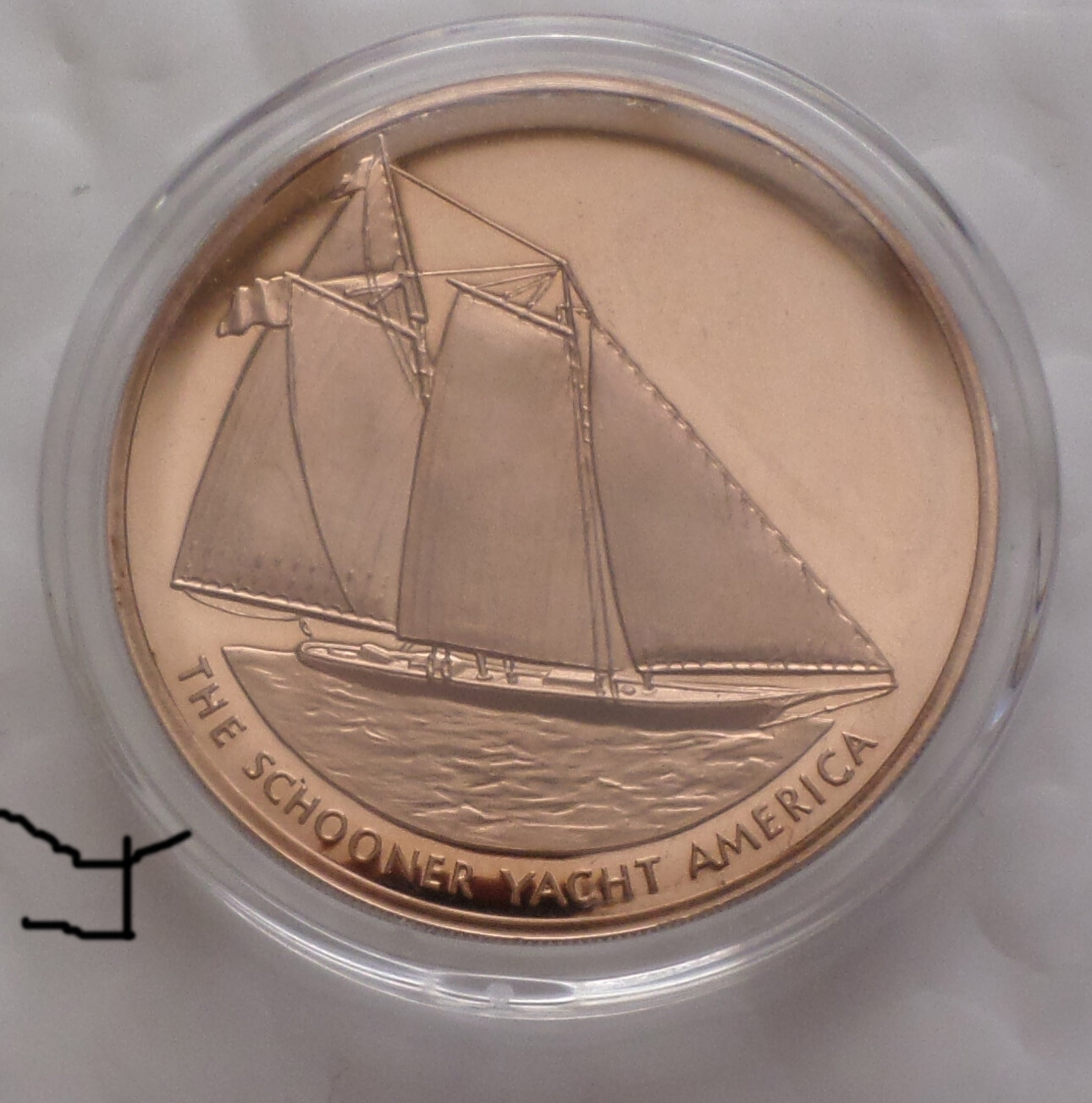 America\'s Cup Centennial 1970 Race Schooner Yacht \