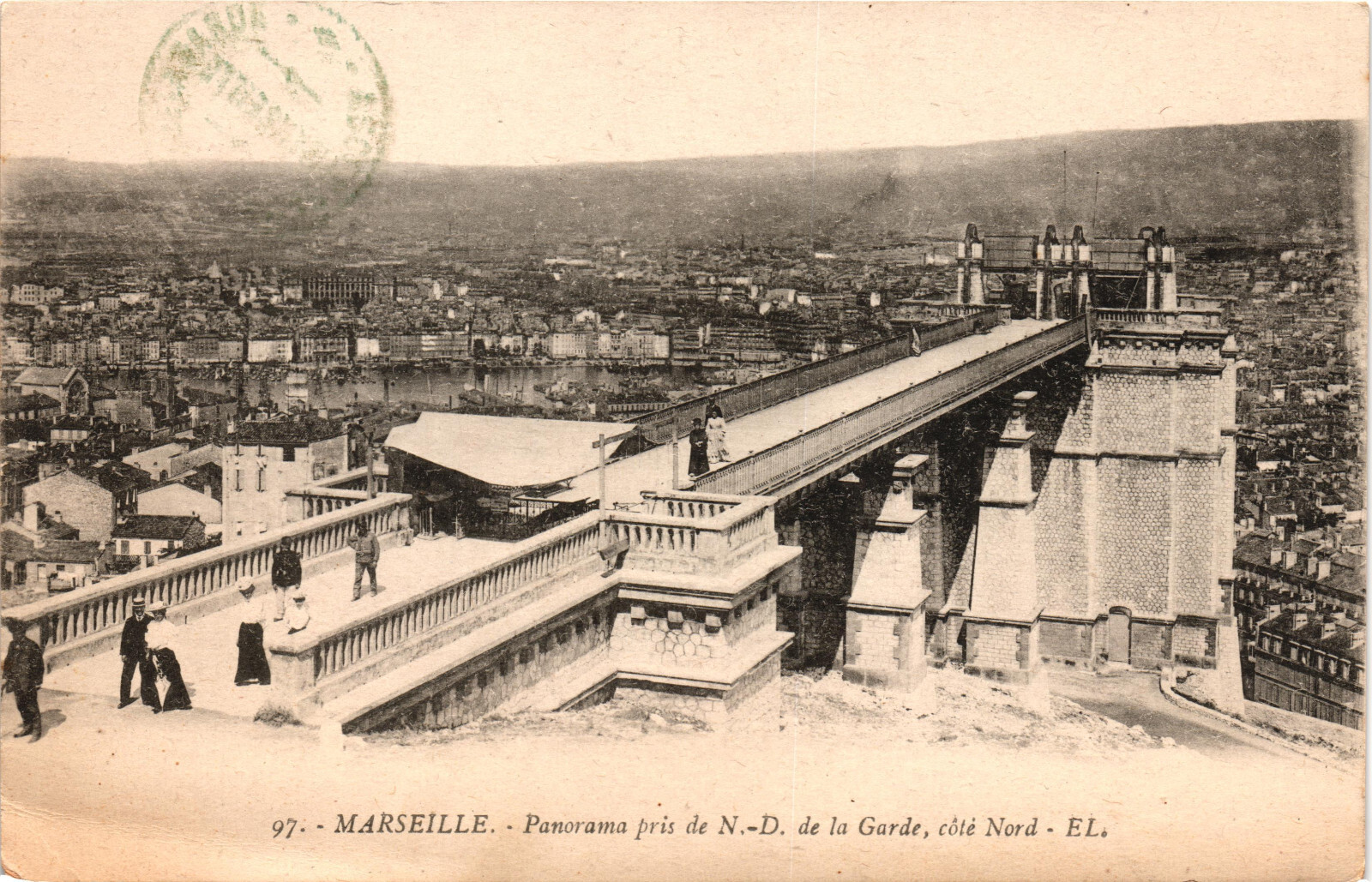 Marseille Panorama Taken From N.D. de la Garde Postcard Unposted