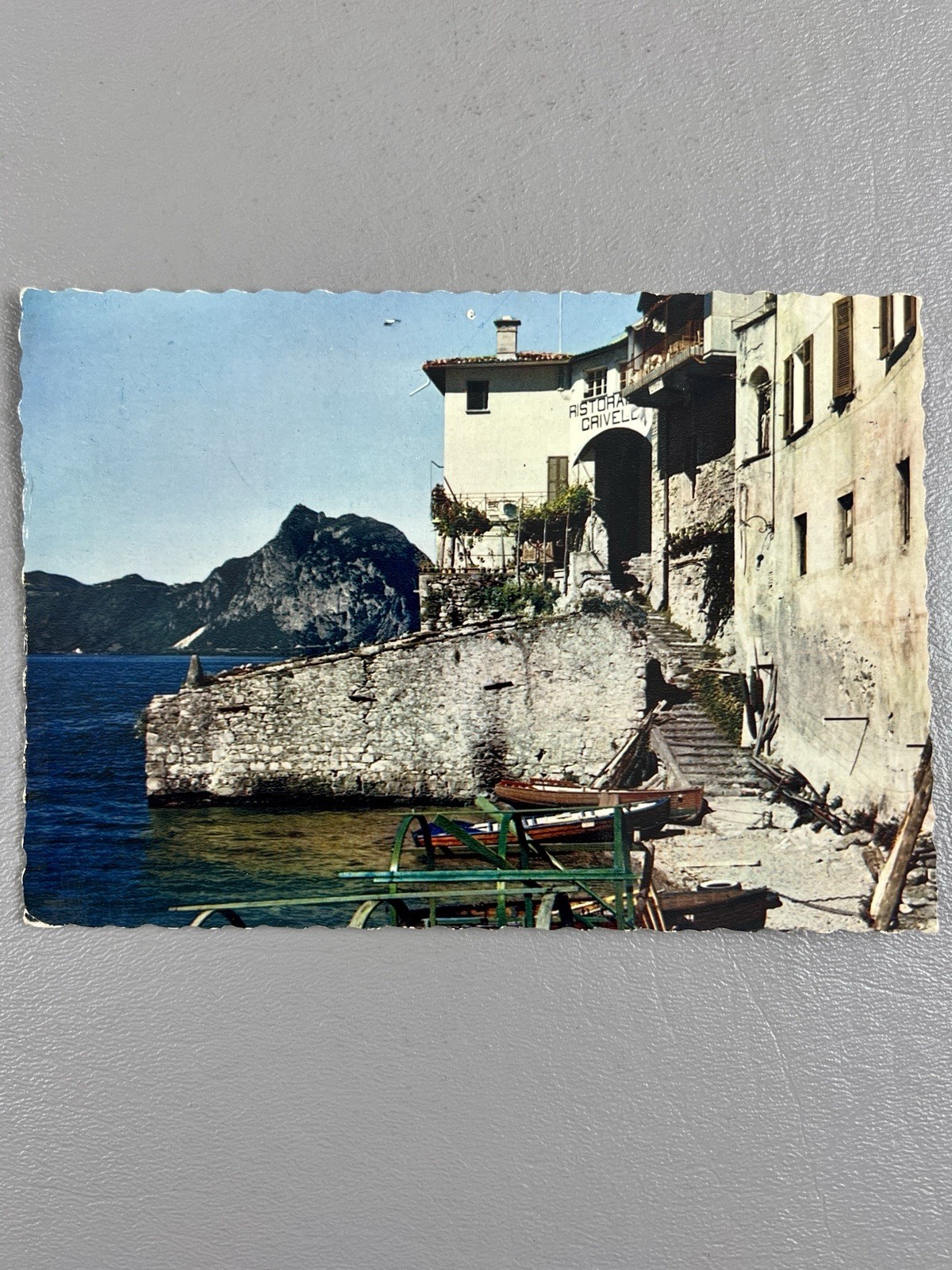 Gandria Lago di Lugano Switzerland Posted 2002 Postcard Stamp