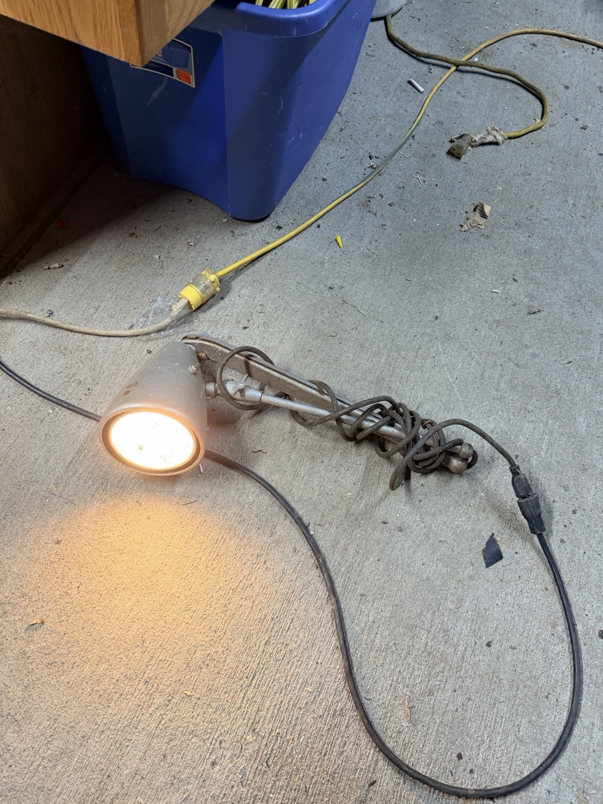 Dazor Vintage 1104 Machinist Lamp Working Order Vg Or Better Condition Original