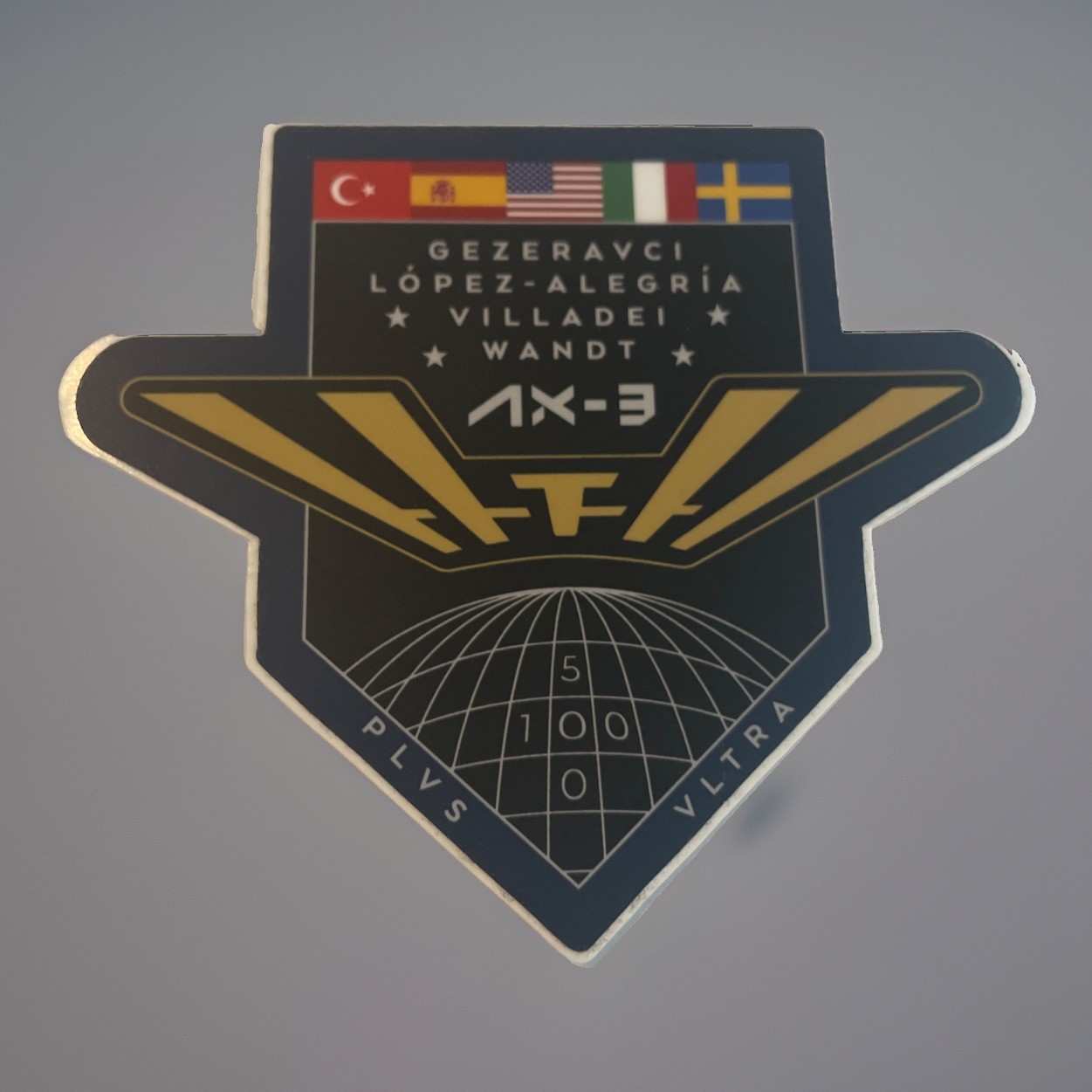 Axiom Space Ax-3 Mission Sticker Decal 4”Gezeravci López-Alegría Villadei Wandt Axiom Space Ax-3 Mission Sticker Decal 4”Gezeravci López-Alegría Villadei Wandt