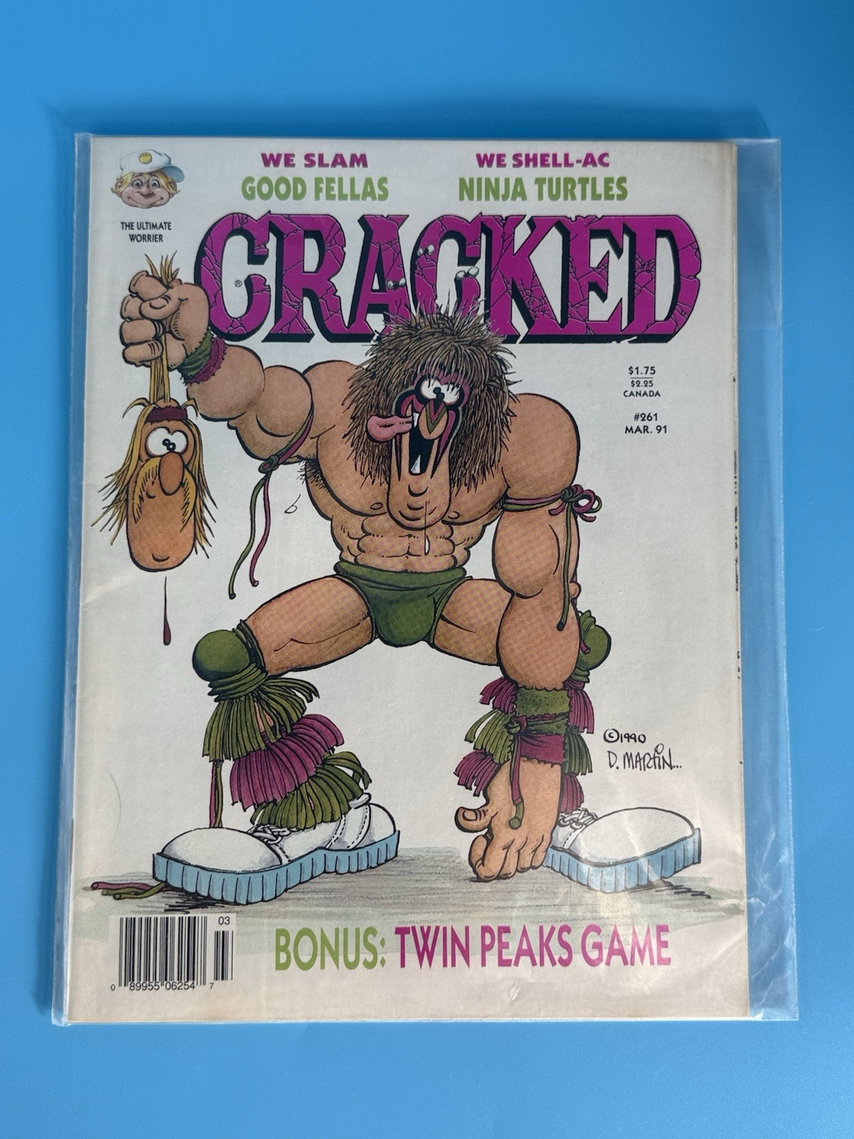 Vintage Cracked Magazine #261 March 1991 TMNT Ninja Turtles Twin Peaks Parody