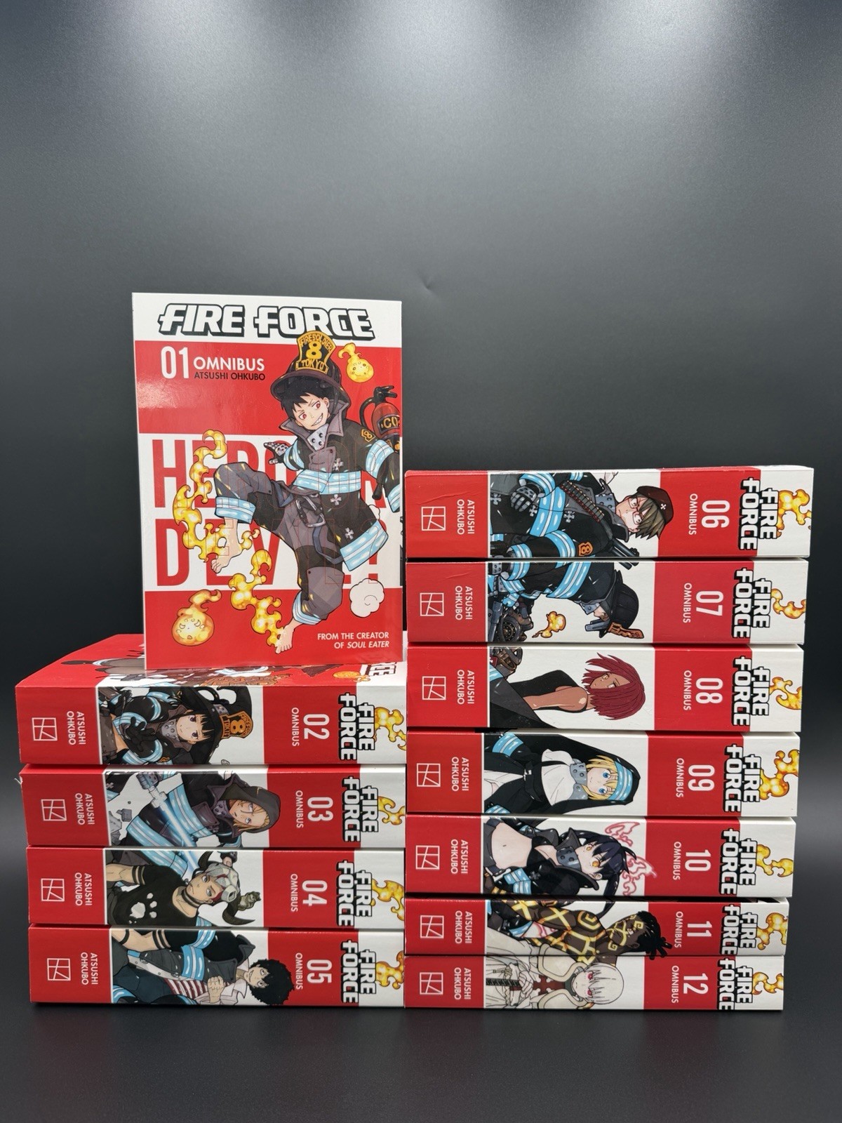 Fire Force Vol. 1-34 Complete Manga Set English Omnibus Version Vol. 1-12