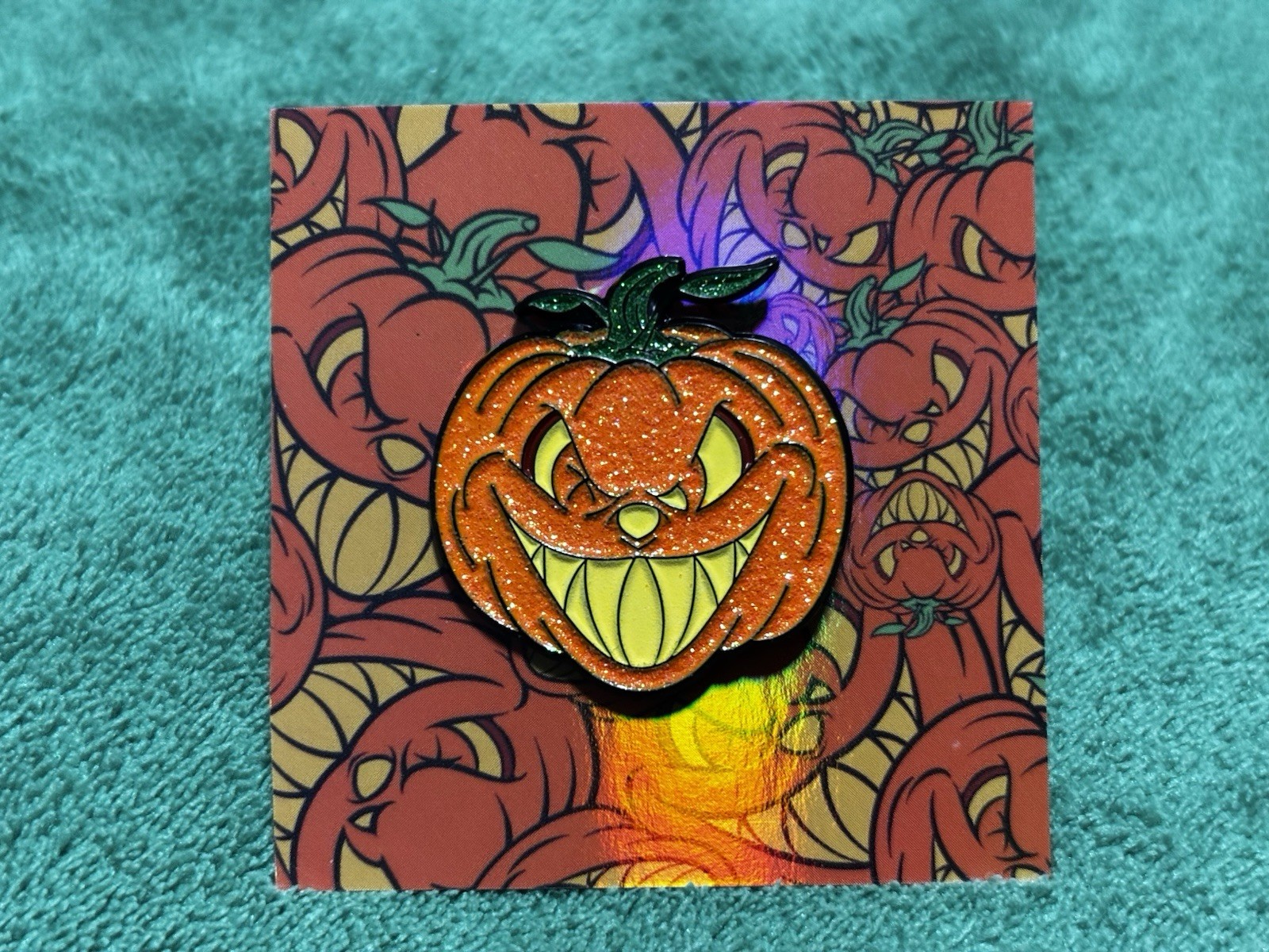 Pinzcity Pumpkin Horror pack 2024 Scare Bear Jack O’ Lantern Hat Pin Halloween