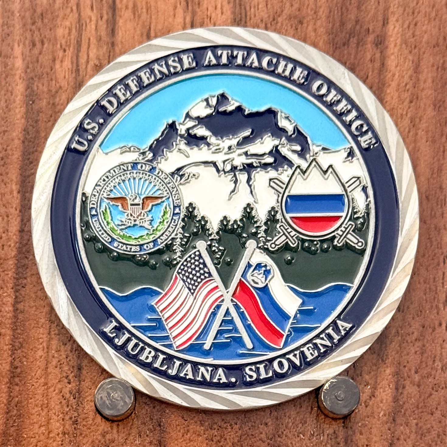U.S. Defense Attache Office Ljubljana Slovenia Challenge Coin  1#32