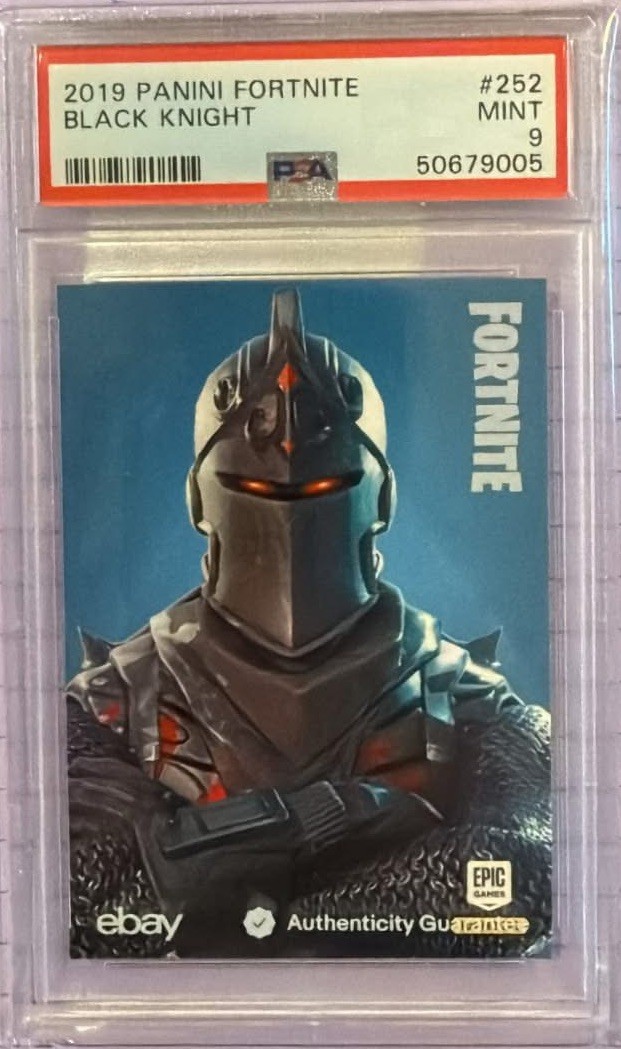 Fortnite Panini 2019 Series 1 Black Knight #252 PSA 9 Base Card USA Print 🇺🇸