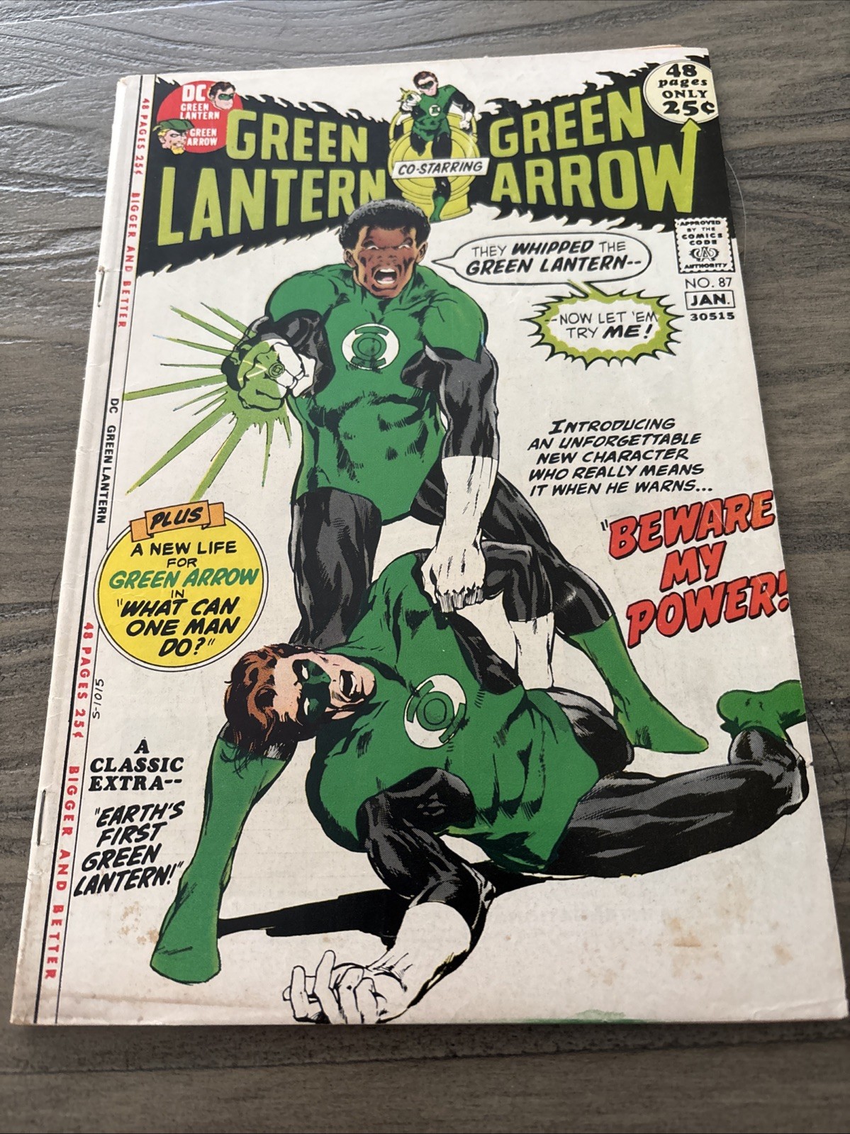 Green Lantern 87 1st John Stewart Neal Adams O’Neill Bronze Age 1971 DC Key 4.0
