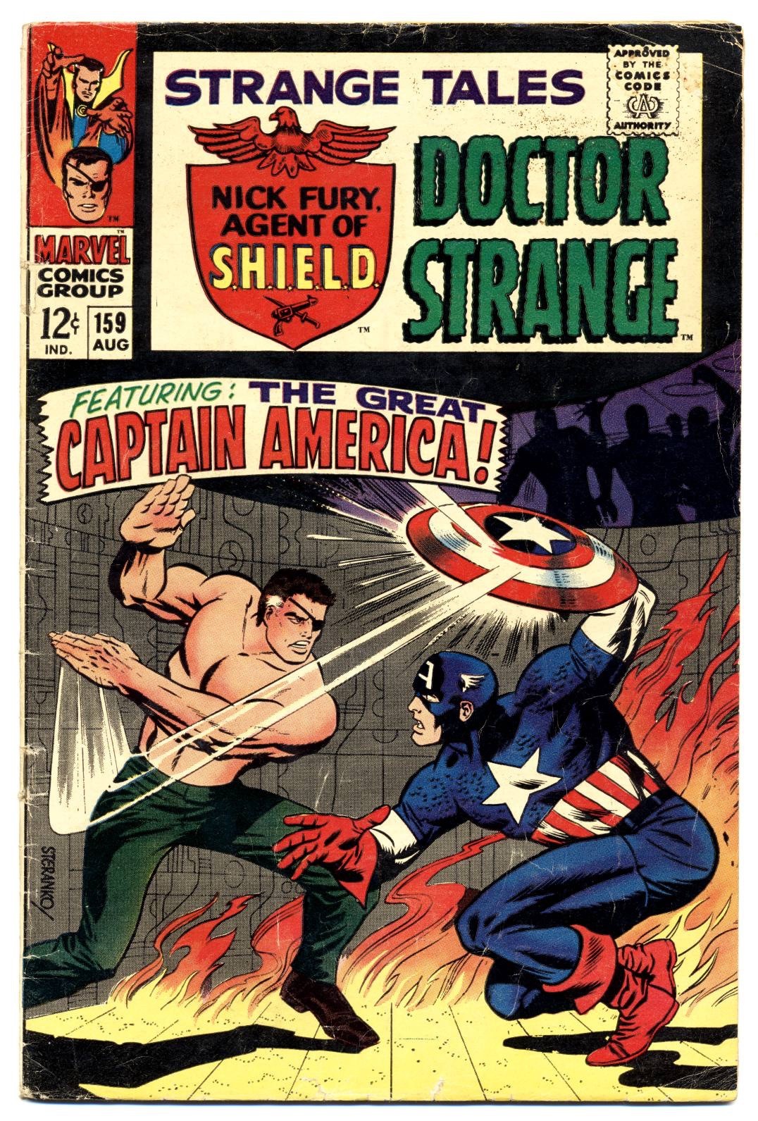 Strange Tales #159 G/VG, Jim Steranko SHEILD, 1st Val, Marvel Comics 1967