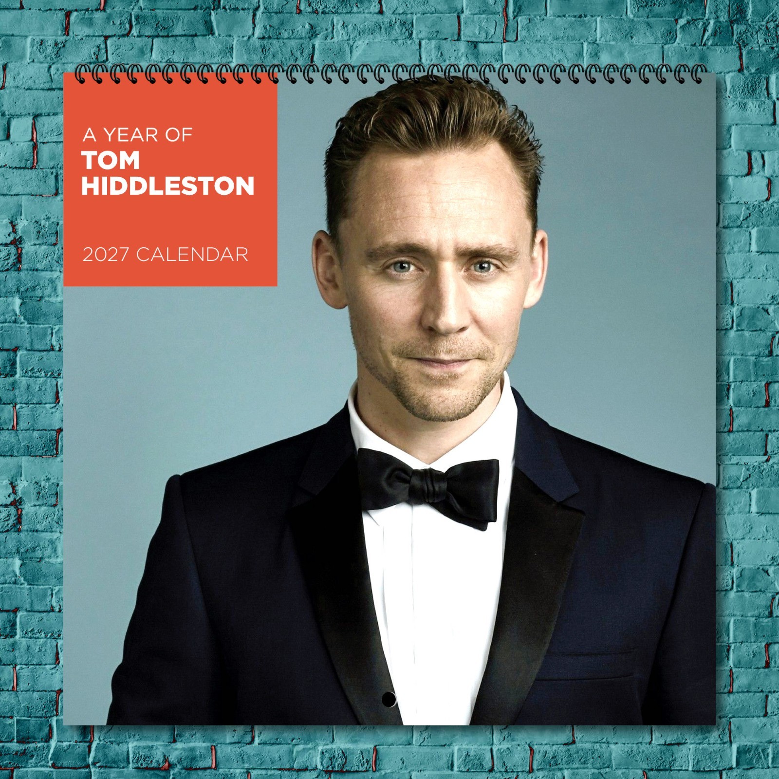 Tom Hiddleston 2027 Wall Calendar 12 Month Celebrity Photo Fan Collectible