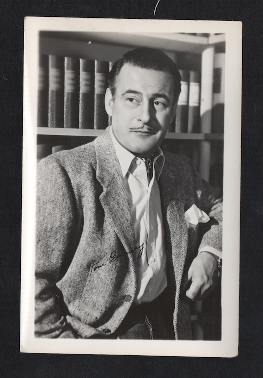 Tom Conway 1940\'s 1950\'s Actor\'s Penny Arcade Photo Card
