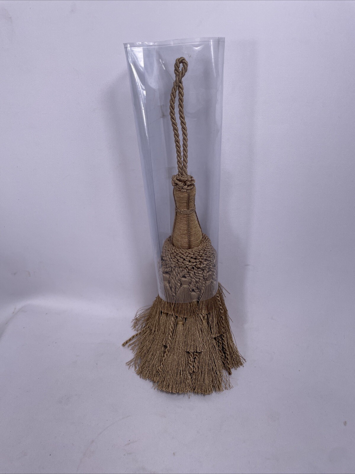 Set of 2 Gold Tassel Rope Drapery Tiebacks Elegant Decor Curtain Holdbacks 13