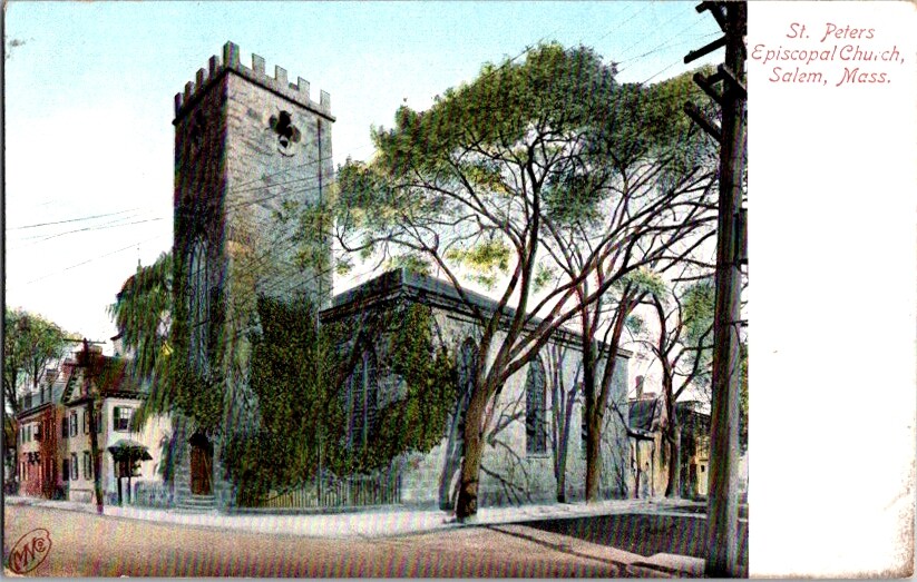 Postcard St. Peters Episcopal Church Salem MA Massachusetts c.1901-1907     M618
