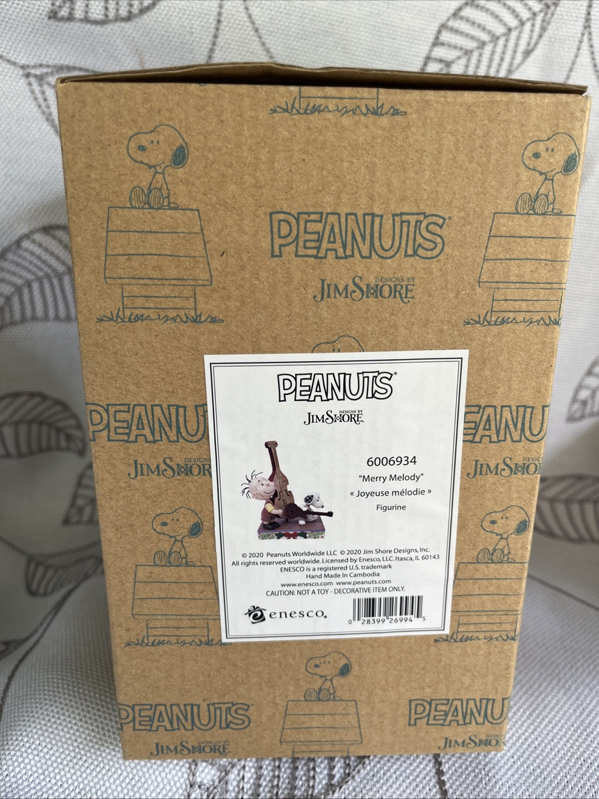 Jim Shore Peanuts Pig Pen & Snoopy Merry Melody Figurine 6006934 BRAND NEW