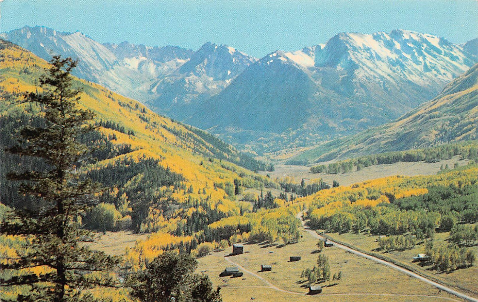 Aspen CO Elk Range Ghost Mining Town Yule Marble Quarry Vtg Postcard C48